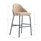 Manhattan Comfort Gracie Barstool in Tan and Black - Set of 2 2-BS022-BTN - alternate 2