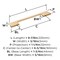 Amerock Angle 6-5/16 inch (160mm) Center-to-Center Champagne Bronze Cabinet Pull, 10PK 10VMP37304CZ - alternate 2