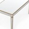 Homeroots 59" Silver and Gold Mirrored Glass and Wood Mirrored Dining Table 632743 - alternate 2