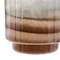 Homeroots 9" Gray And Brown Ombre Glass Round Table Vase 574267 - alternate 2