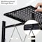 Simple Deluxe HealSmart Heavy Duty 4-Tier Foldable Metal Rack, 28.0in D x 13.4in W x 49.2in H Storage Shelving Un HKSHLFFOLD28154904BB - alternate 3