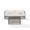 Crosley Granite Bay 2Pc Wicker Outdoor Sofa Patio Furniture Set KO70366ST-CR - alternate 2