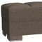 Homeroots 52" Brown Chenille Tufted Storage Ottoman 608913 - alternate 2