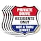 Signmission Private Driveway Shield Sign Private Dri, 4 inch X 4 inch, Vinyl Decal, 5PK SHI-D-5PACK-4-436 - alternate 1