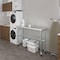 Amgood 18in D x 60in L Stainless Steel Open Base Table, 3in Casters AMG WT-1860-RCB-WHEELS-Z - alternate 2