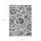 Homeroots 10' X 14' Gray Charcoal And Silver Floral Washable Indoor Outdoor Area Rug 589475 - alternate 2