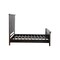 Homeroots Espresso Carved Geometric Solid Wood Queen Bed Frame 554344 - alternate 2
