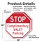 Signmission Stop Complimentary Valet Parking, 10 inch X 10 inch, Aluminum Metal Signs, 2PK OC-A-2PACK-10-297 - alternate 2