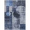 Homeroots 3' X 5' Navy Blue Gray And Charcoal Geometric Washable Indoor Outdoor Area Rug 604330 - alternate 2
