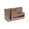 Homeroots 7" Brown Wood Desk Organizer 661196 - alternate 2