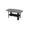 Homeroots Set of Three 36" Gray And Black Wood Coffee Table With Shelf, 3PK 366082 - alternate 1