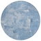 Homeroots 8' Denim Blue And Ivory Round Abstract Washable Indoor Outdoor Area Rug 596856 - alternate 2
