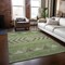 Homeroots 9' X 12' Green Taupe And Ivory Southwestern Washable Indoor Outdoor Area Rug 613901 - alternate 2