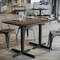 Flash Furniture 48" x 30" Tabletop, Seamless Surface Technology, Dark Brown, 22" x 30" Black Table Height X-Bases ST-REC3048-WBR-T2230-GG - alternate 2