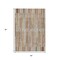 Homeroots 5' X 8' Rust And Ivory Striped Washable Indoor Outdoor Area Rug 631552 - alternate 2