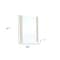 Homeroots 41" Beige Wood Framed Mounted Dresser Mirror 282547 - alternate 2