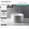 Kingston Brass 45-Inch Acrylic Round Double Ended Freestanding Tub with Overflow/Drain Assembly VTRO454523M8 - alternate 2