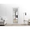 Sartodoors Slab Barn Door Panel Clear Glass, Lucia 2466 White Silk and Aluminum Strips, Sturdy Finished Doors LUCIA2466S-WS-36 x 80 - alternate 2