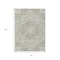 Homeroots 3' X 5' Taupe And Ivory Medallion Washable Indoor Outdoor Area Rug 617473 - alternate 2