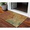 Homeroots 3' X 5' Terra Cotta Copper And Green Abstract Washable Indoor Outdoor Area Rug 604821 - alternate 1