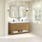 James Martin Vanities 60 in. Double Vanity, Light Natural Oak, w/Single Hole 3 CM White Zeus Quartz Top & Backsplash 330-V60D-LNO-1WZ - alternate 2