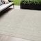 Homeroots 5' X 8' Beige And Ivory Geometric Washable Indoor Outdoor Area Rug 596897 - alternate 1
