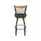 Holland Bar Stool Co Eleanor 30in Swivel Bar Stool with Bronze Finish, Medium Back and Canter Pine Seat 880 - alternate 2
