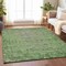 Homeroots 9' X 12' Fern Green Oriental Washable Indoor Outdoor Area Rug 607540 - alternate 2