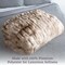 Lavish Home Oversized Ruched Faux Fur Blanket Plush Polyester Faux Fur Queen-Size Throw for Sofas & Beds HT-THROW1-TP - alternate 2