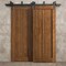 Sartodoors Sliding Closet Barn Bypass Doors 48 x 84 inches, Ego 5006 Cognac Oak Veneer, Modern 6.6ft Rails Ha EGO5006BBB-DKO-4884 - alternate 2