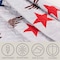 Lavish Home 3-Piece Queen Quilt Set Bedspread & 2 Pillow Shams with Patriotic Star Pattern Lightweight Quilt Set 66-002-PRT-SQ - alternate 2