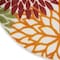 Homeroots 4' Red Green Orange Yellow And Ivory Round Floral Indoor Outdoor Area Rug 546646 - alternate 2