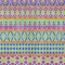 Homeroots 5' X 8' Blush Blue And Lime Green Quatrefoil Washable Indoor Outdoor Area Rug 583205 - alternate 2