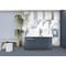 Apollo Tile 23.6in x 23.6in Polished White with Blue-Gray Porcelain Wall and Floor Tile 15.5 sq ft/case, 4PK AR88STABL2424 - alternate 2