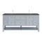 James Martin Vanities Breckenridge 72'' D Vanity, Serenity Blue w/ Parisien Bleu Top w/FreePower Wireless Charger 330-V72-SRB-FPBL - alternate 1