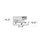 Homeroots 22" Natural And White Wood Lift Top Coffee Table With Two Shelves 535061 - alternate 2