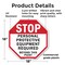 Signmission Stop Personal Protective Equipment, 18 Inch X 18 Inch, Plastic Sign OC-P-18-122 - alternate 2
