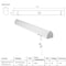 Energetic Lighting 4FT LED linear Bed Light 4000K Cool White LED PATIENT BED LIGHT E2BL2040D-840 - alternate 2