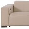 Homeroots 136" Beige Top Grain Leather Reclining Metal USB Sofa 720311 - alternate 2