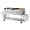 Koolmore 60 in. 8-Burner Commercial Outdoor Propane Gas Grill with Two 30 in. Griddles in Stainless-Steel CGKIT6-G30G30 - alternate 2