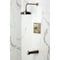 Kingston Brass Single-Handle Pressure Balanced Tub and Shower Faucet, Antique Brass KB5893AL - alternate 2