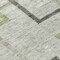 Homeroots 8' Green And Charcoal Round Geometric Washable Indoor Outdoor Area Rug 588334 - alternate 2