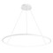 Jonathan Y Brice 35" Modern Contemporary Metal Round Dimmable Integrated LED Pendant, Matte White JYL7220I - alternate 1