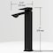 Vigo Dunn Single Handle Single-Hole Bathroom Vessel Faucet in Matte Black VG03036MB - alternate 2