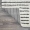 Jonathan Y Petra Abstract Stripe Geometric Shag White/Gray 5 ft. x 8 ft. Area Rug MOH407A-5 - alternate 2