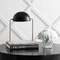 Jonathan Y Porter 13.5" Art Deco Dome Lamp with Marble Base, Brass Gold/Black JYL1044A - alternate 2