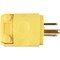 Leviton 15A 125V 3-Wire 2-Pole Residential Grade Cord Plug Yellow 000-515PV - alternate 2