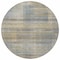 Homeroots 8' Khaki Tan And Beige Round Striped Washable Indoor Outdoor Area Rug 588060 - alternate 2