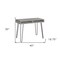 Homeroots 40" Gray and Black Wood and Metal Hairpin Computer Desk 489979 - alternate 2
