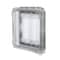 Hubbell Taymac Weatherproof Flip Cover, 5/8 in L, 4.08 in W, 2-Gang, Polycarbonate, Clear MM1410C - alternate 1